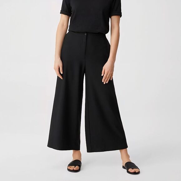Eileen Fisher Pants - Eileen Fisher | System Lightweight Washable Stretch Crepe Wide-leg Pant Women 14